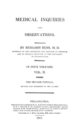 [Gutenberg 58860] • Medical Inquiries and Observations, Vol. 2 / The Second Edition, Revised and Enlarged by the Author